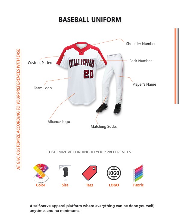 Custom Baseball Uniform, Custom GHC SportsWear