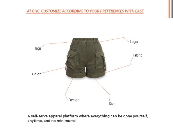 Custom Women's Cargo Shorts Design i, custom GHC Sportswear