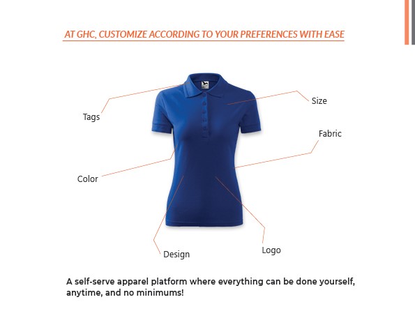 Custom Women's Polo T-shirt Design i, custom GHC Sportswear