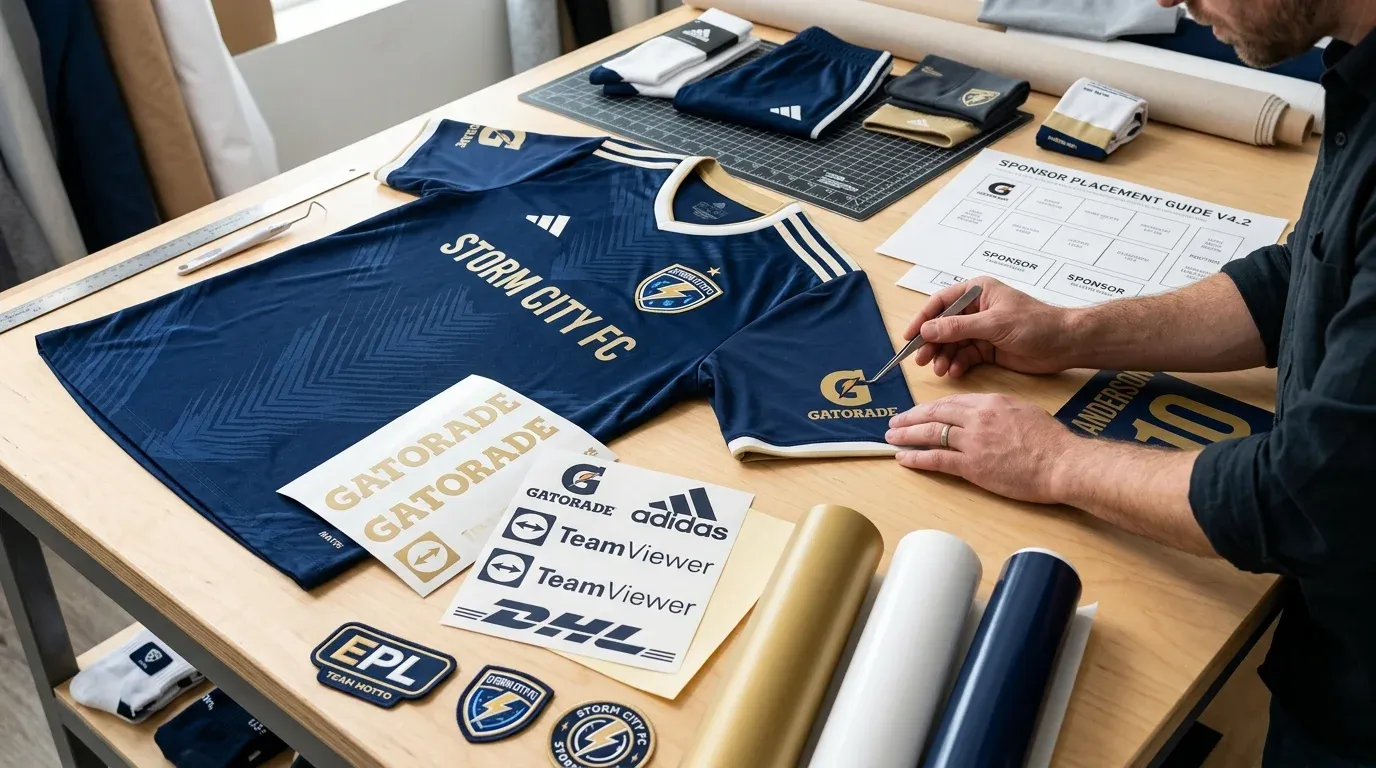 strangest sponsorship deals in sports: weird partnerships that worked 7 Strangest sponsorship deals in sports shown through sponsor logos, custom jerseys, and sports marketing apparel.
