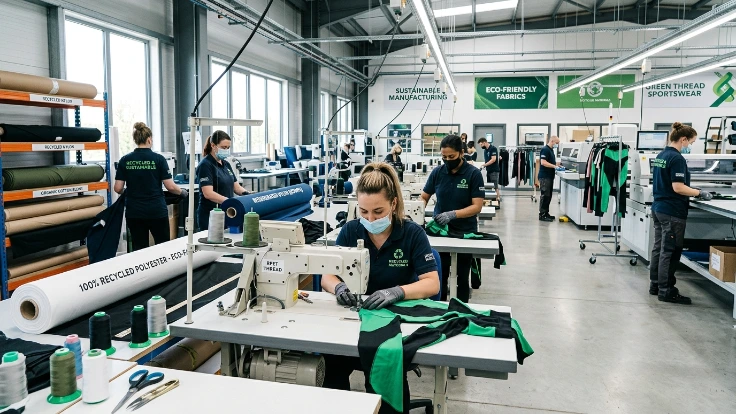 Sustainable sportswear manufacturing using eco-friendly materials and processes