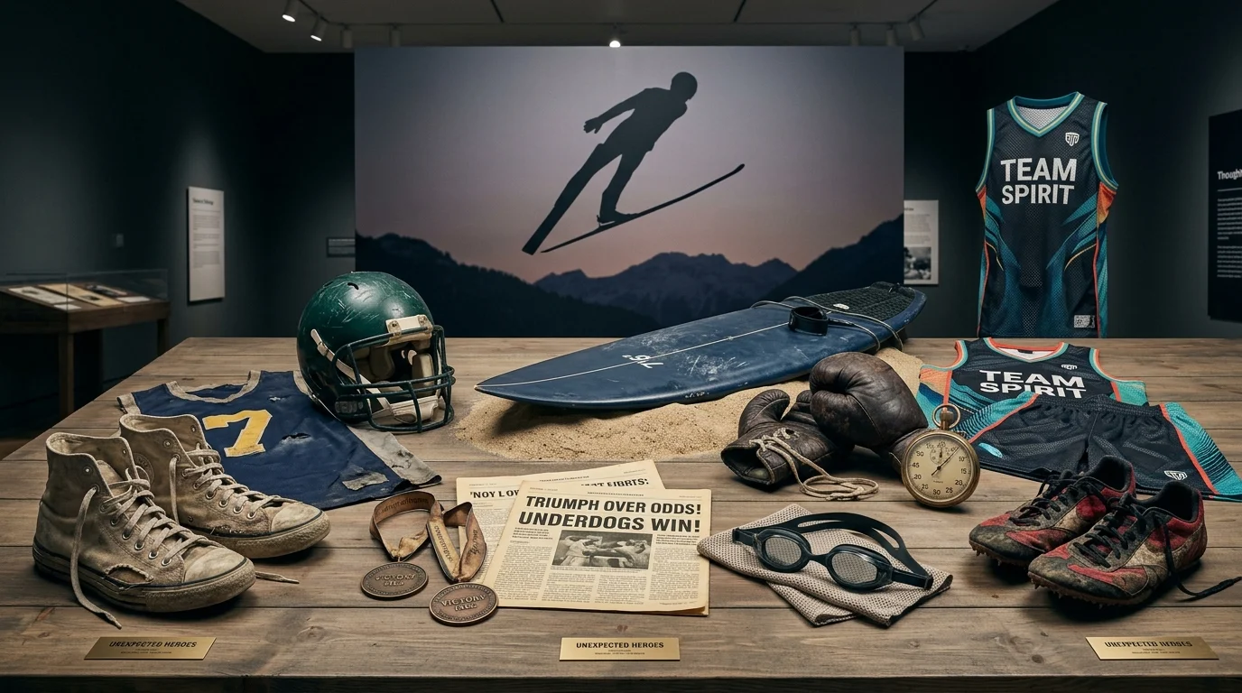 unexpected sports stars: 10 athletes who became famous in surprising ways 2 unexpected sports stars with sports gear medals and team uniforms