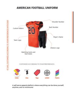 Wholesale customized American football jersey & pant shells with team logo & numbering — OEM/ODM factory | GHC Sportswear®