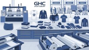 GHC Sportswear® as a B2B custom sportswear manufacturer providing bespoke, wholesale, and bulk sportswear and equestrian gear for UK, USA, and EU brands.