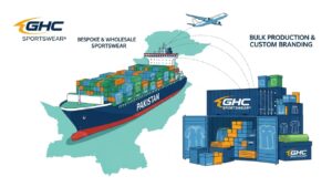 GHC Sportswear® as a B2B custom sportswear manufacturer from Pakistan providing bespoke and wholesale products to global brands.