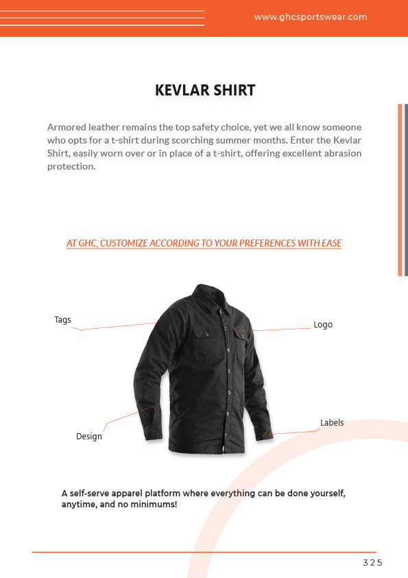 OEM ODM Kevlar shirt factory | Custom logo, tags, labels & design for wholesale B2B motorcycle apparel buyers