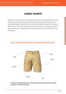 OEM ODM men’s cargo shorts factory | Custom fabric, logo, tags, sizing & design for wholesale B2B buyers