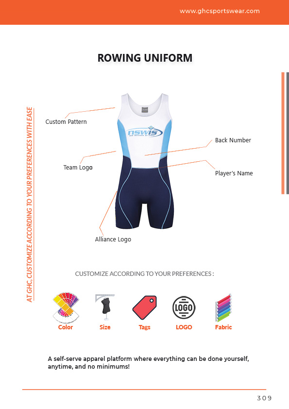 OEM ODM bespoke rowing uniform factory | Custom logo, player name, colors, fabric & sizing for wholesale buyers