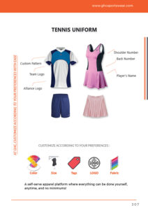 OEM ODM bespoke tennis uniform factory | Custom logo, player name, numbers, fabric & sizing for wholesale B2B buyers
