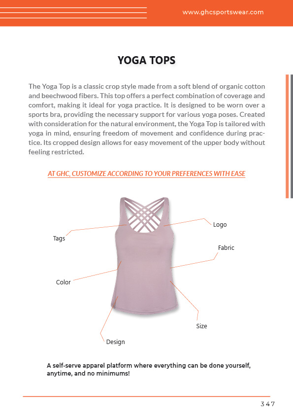 OEM ODM bespoke yoga tops factory | Custom logo, fabric, color, size & design for wholesale B2B buyers