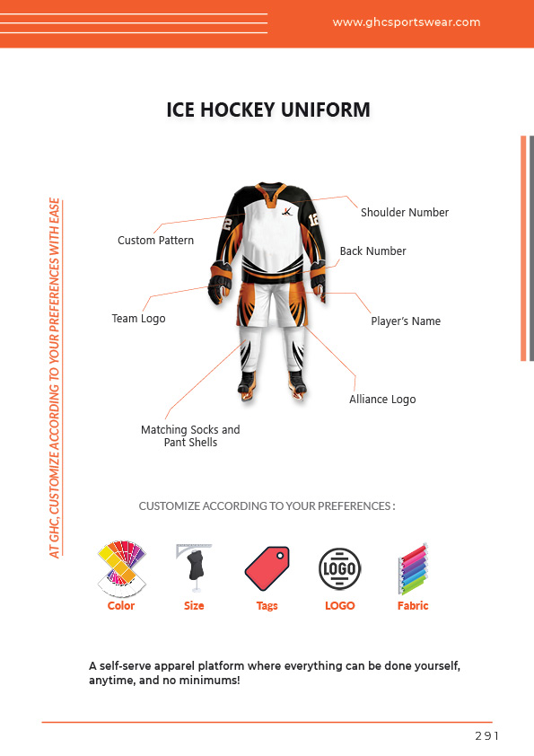 Custom ice hockey team uniform supplier | Wholesale ice hockey apparel for clubs, academies & sports shops