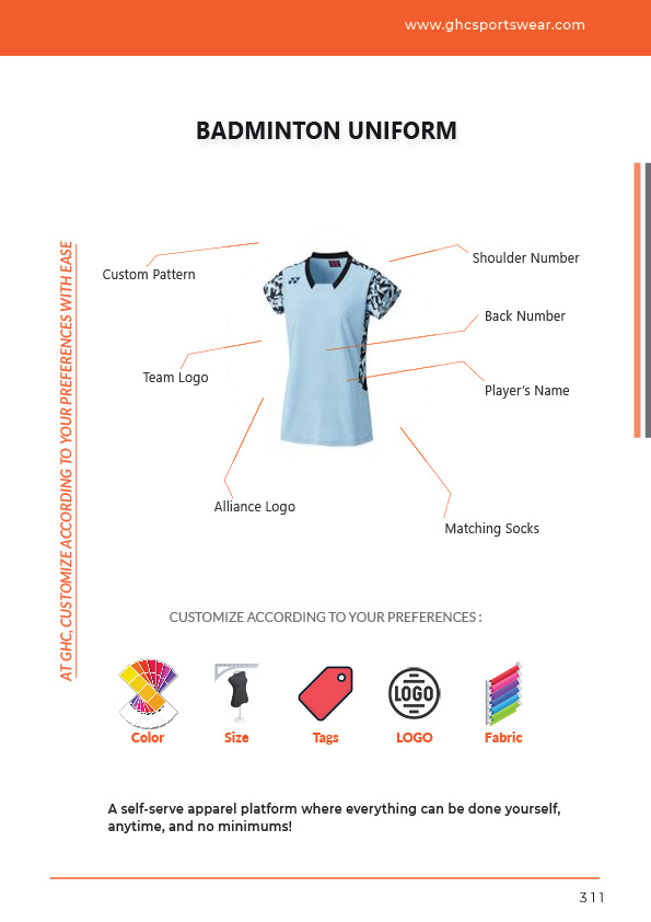 OEM ODM custom badminton uniform manufacturer | Custom logo, player name, numbers & fabric options for bulk buyers
