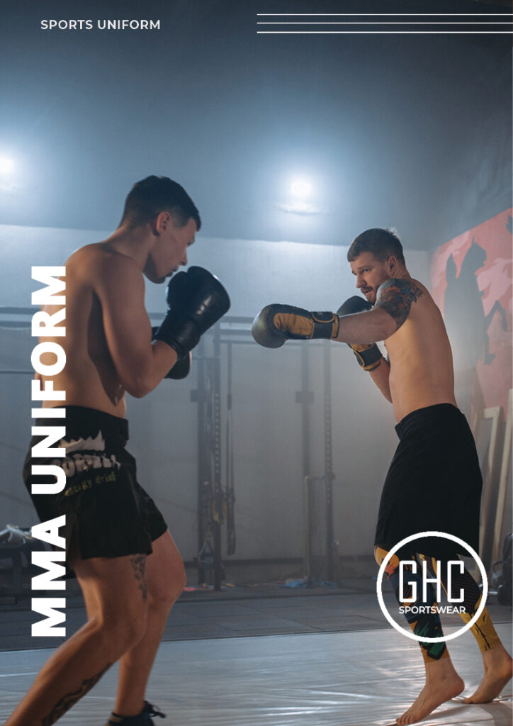 Custom wholesale MMA uniform manufacturer GHC Sportswear® | Bespoke MMA fight shorts & apparel OEM ODM for gyms, teams, promotions & brands