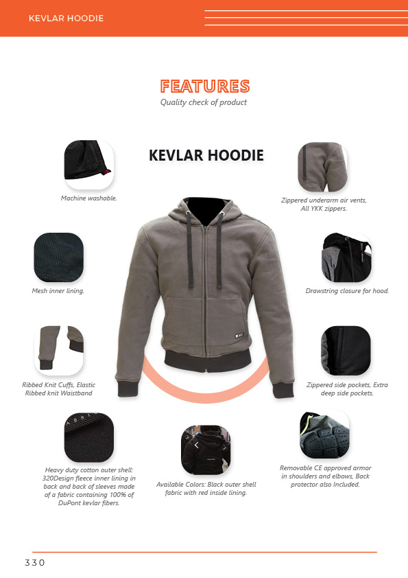 Protective Kevlar hoodie wholesale supplier | CE armor pockets, abrasion resistance & rider safety features