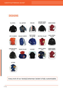 Custom men’s varsity & letterman jacket designs | Wholesale OEM ODM supplier with multiple styles