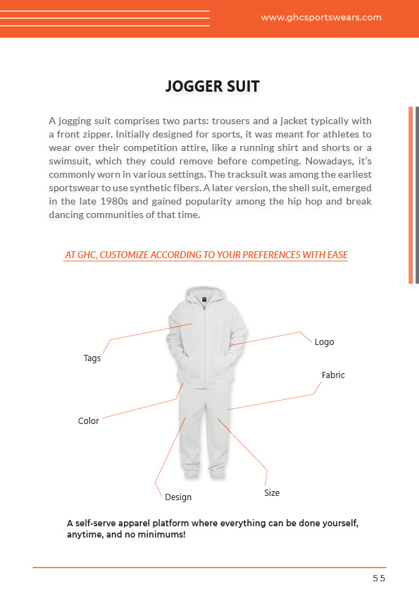 OEM ODM men’s jogger suit factory | Custom fabric, logo, size, color, tags & design options