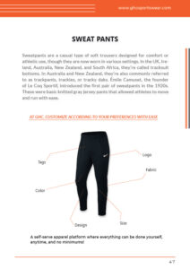 OEM ODM men’s sweatpants customization | Logo, fabric, size, color, tags & design options