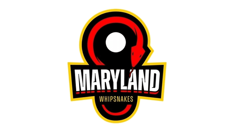 Maryland Whipsnakes logo, client of GHC Sportswear® for custom lacrosse uniform manufacturing