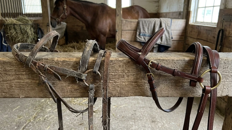 cheap tack vs quality tack comparison showing wear and durability