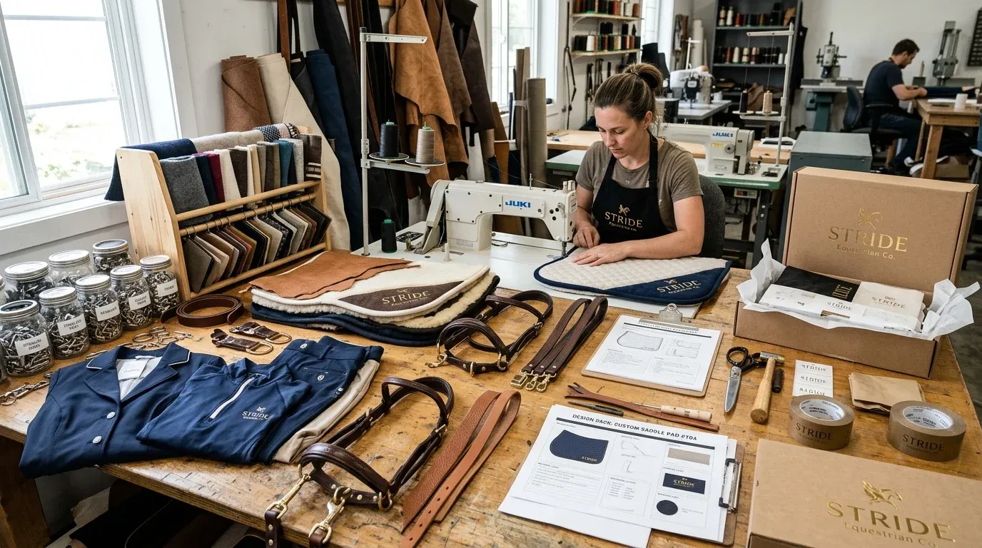 custom equestrian gear manufacturing guide for brands and riding schools