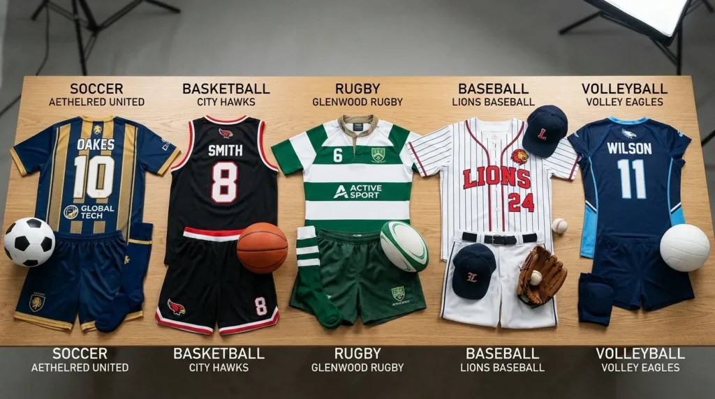 custom sports uniforms for teams clubs and brands